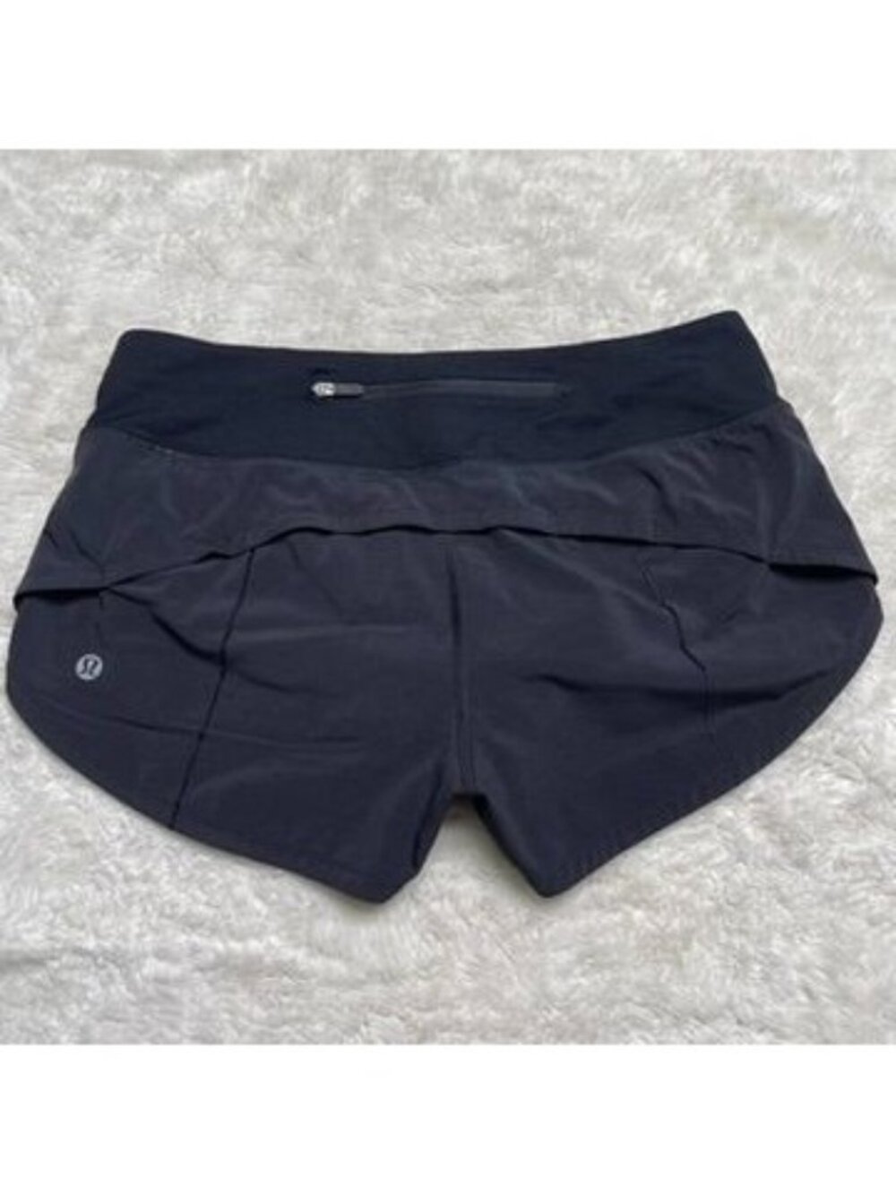 Lululemon Speed Up Low Rise Lined Running Shorts Black Size 4 Inseam 2.5